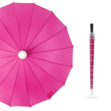 Waterproof Sleeve 16 Bone Long Handle Customized Logo Advertising Umbrella